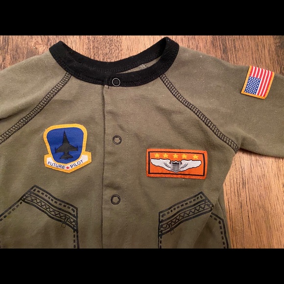 Aviator footed pjs - Picture 2 of 2